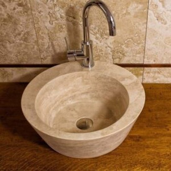 Solid Travertine Sink